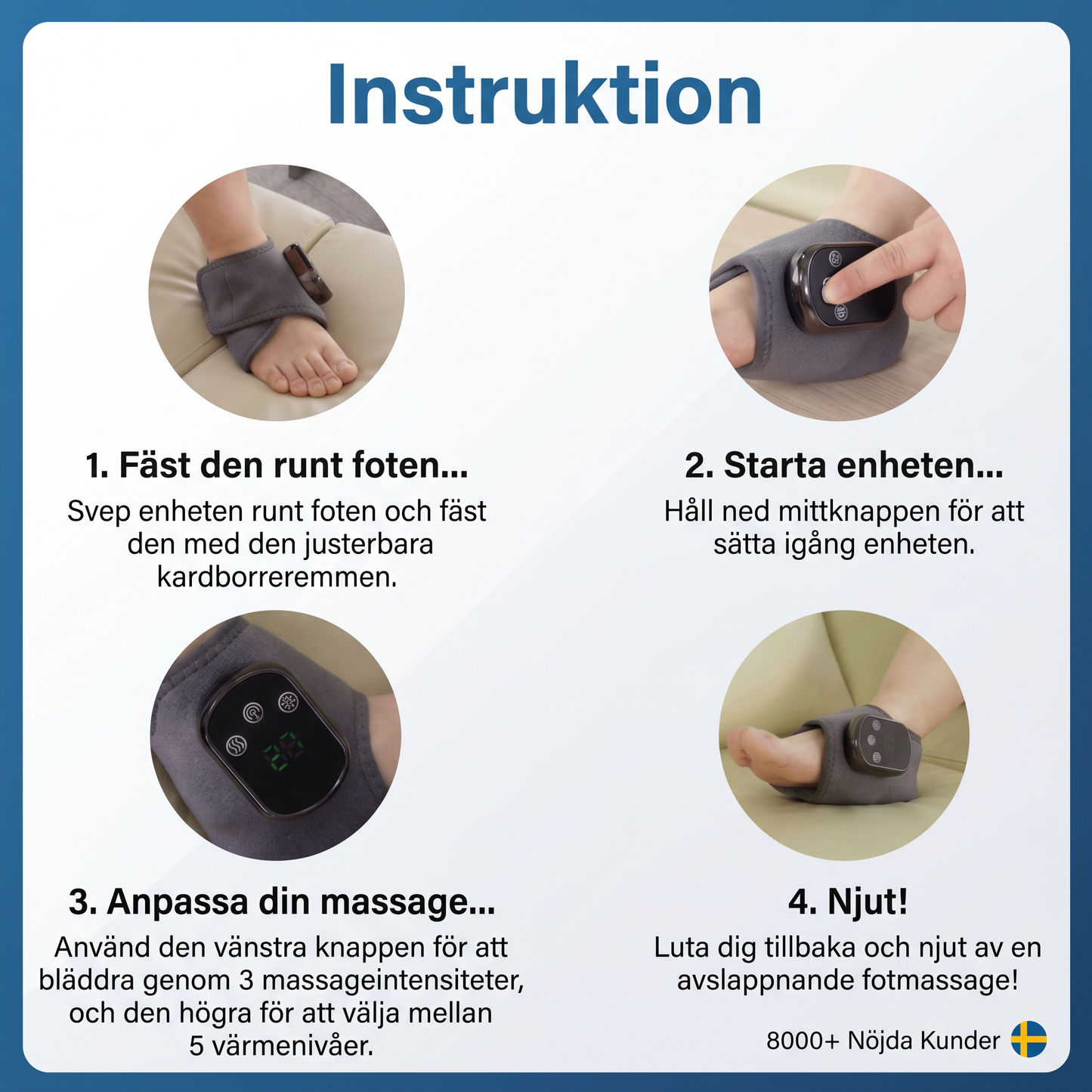 Lindrio™ Djupvärmande Fotmassage