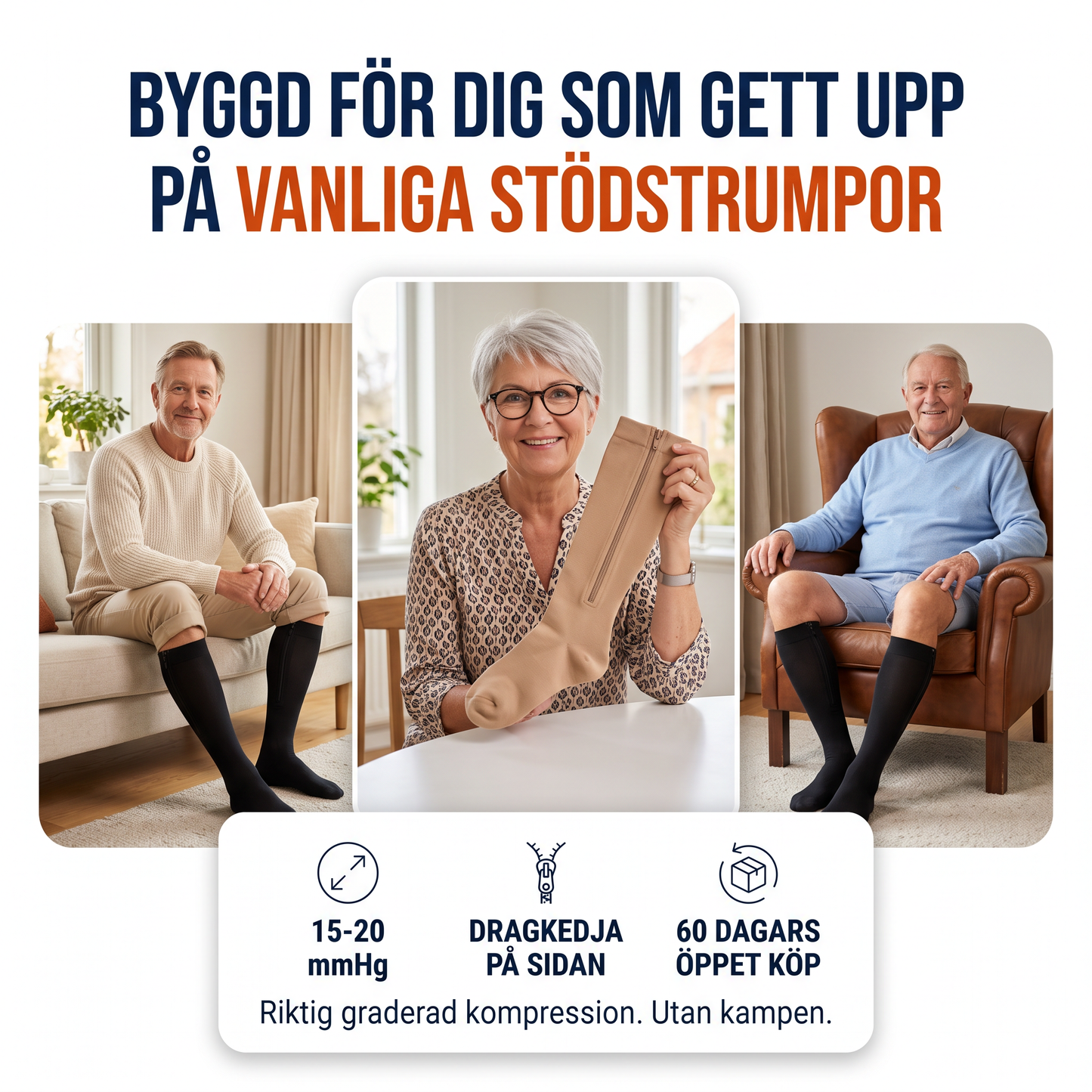 Lindrio™ Kompressionsstrumpor